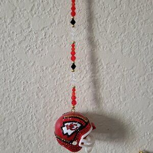 Chiefs NFL mini Bling Car Charm Helmet